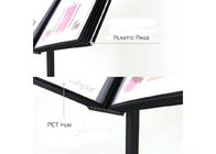 Plastic 10 Pages A4 Poster Display Stand Free Standing Multi Angle Sliding