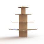 4 Square Shelves Retail Display Stands KD Structure MDF Table Display